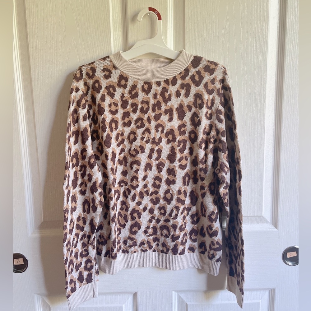 a new day leopard sweater